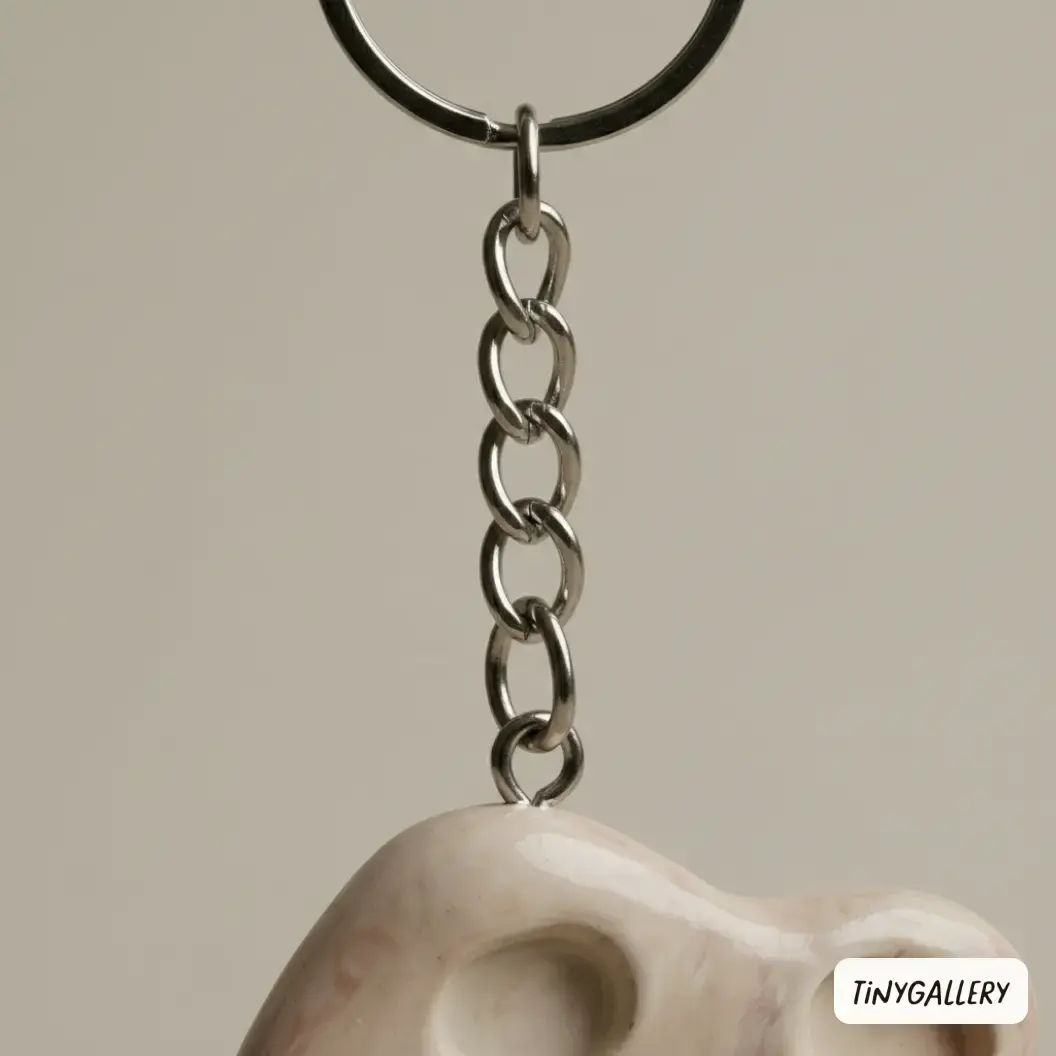 Magic Tiny Palette keychain, angle three